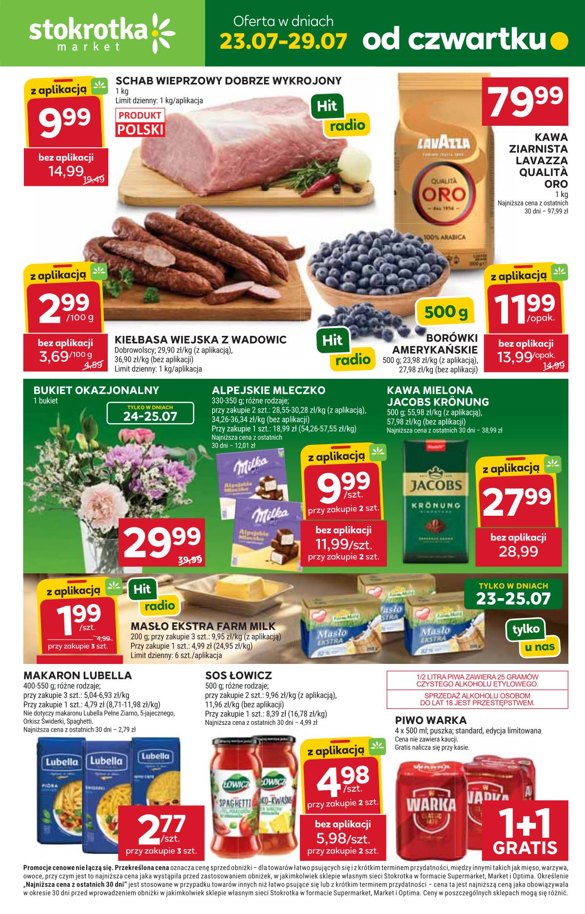 Stokrotka - Stokrotka Market akcijų leidinys 1 puslapis