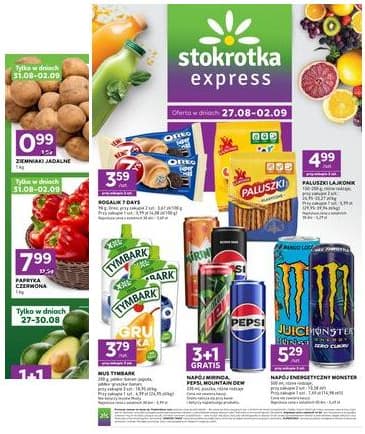Stokrotka - Stokrotka Express akcijų leidinys 2026-08-27 – 2026-09-02
