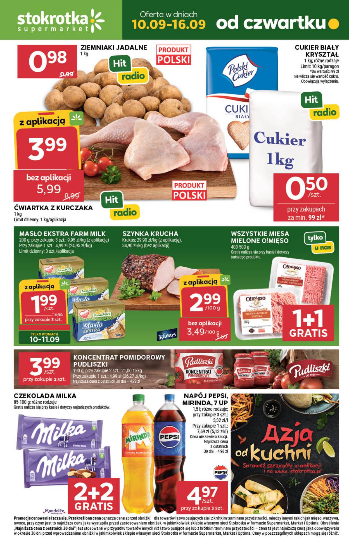 Stokrotka - Stokrotka Supermarket akcijų leidinys 1 puslapis