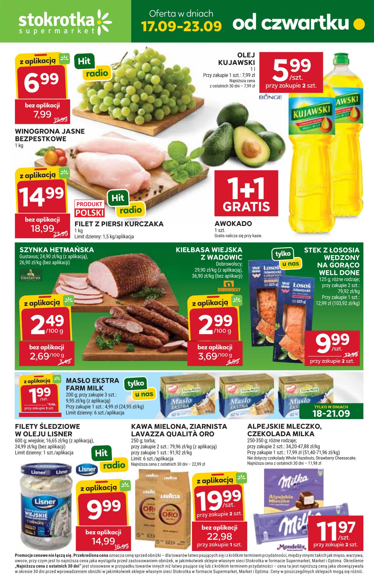 Stokrotka - Stokrotka "Supermarket" parduotuvių akcijų leidinys 1 puslapis
