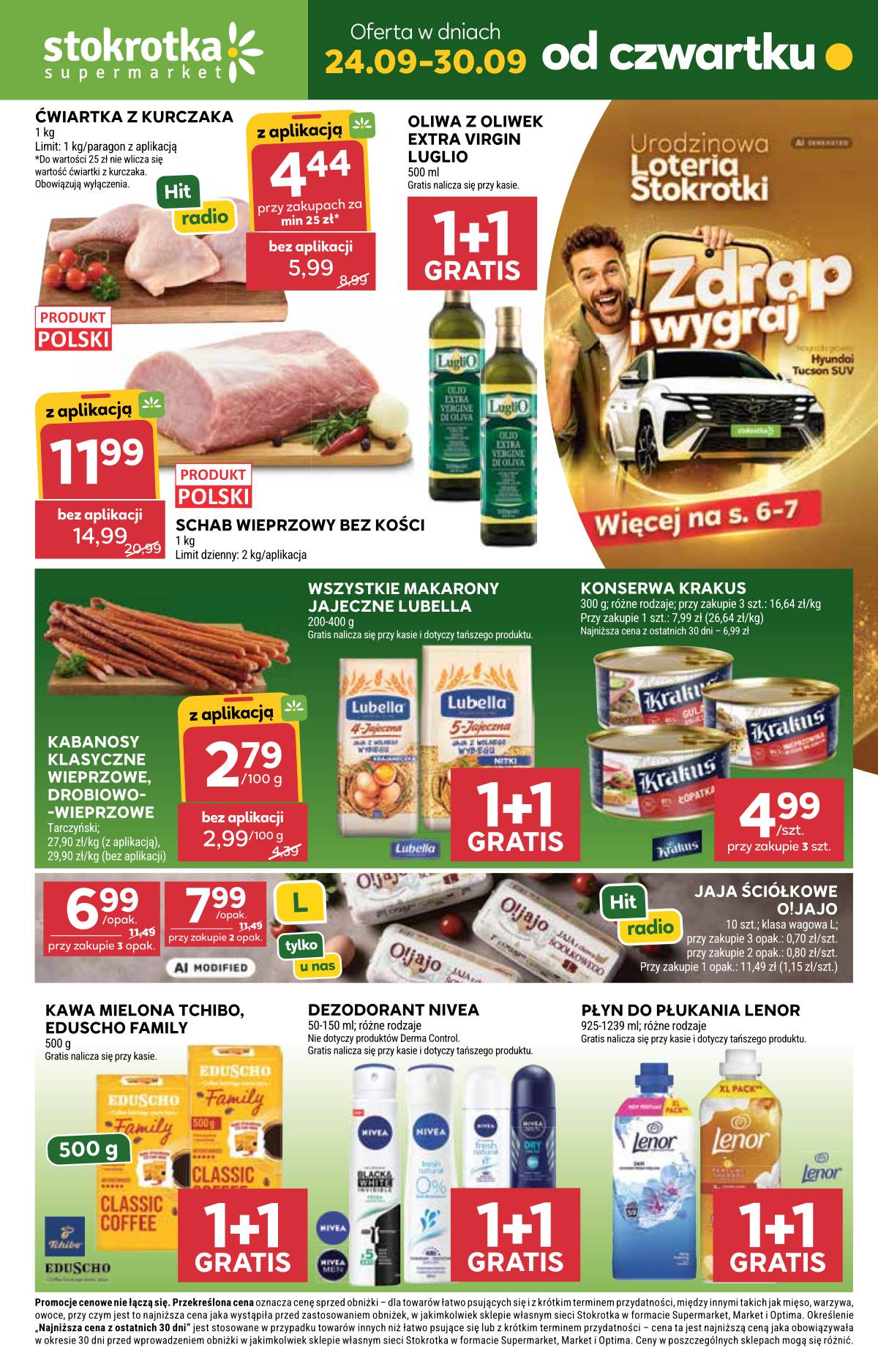 Stokrotka - Stokrotka "Supermarket" parduotuvių akcijų leidinys 1 puslapis