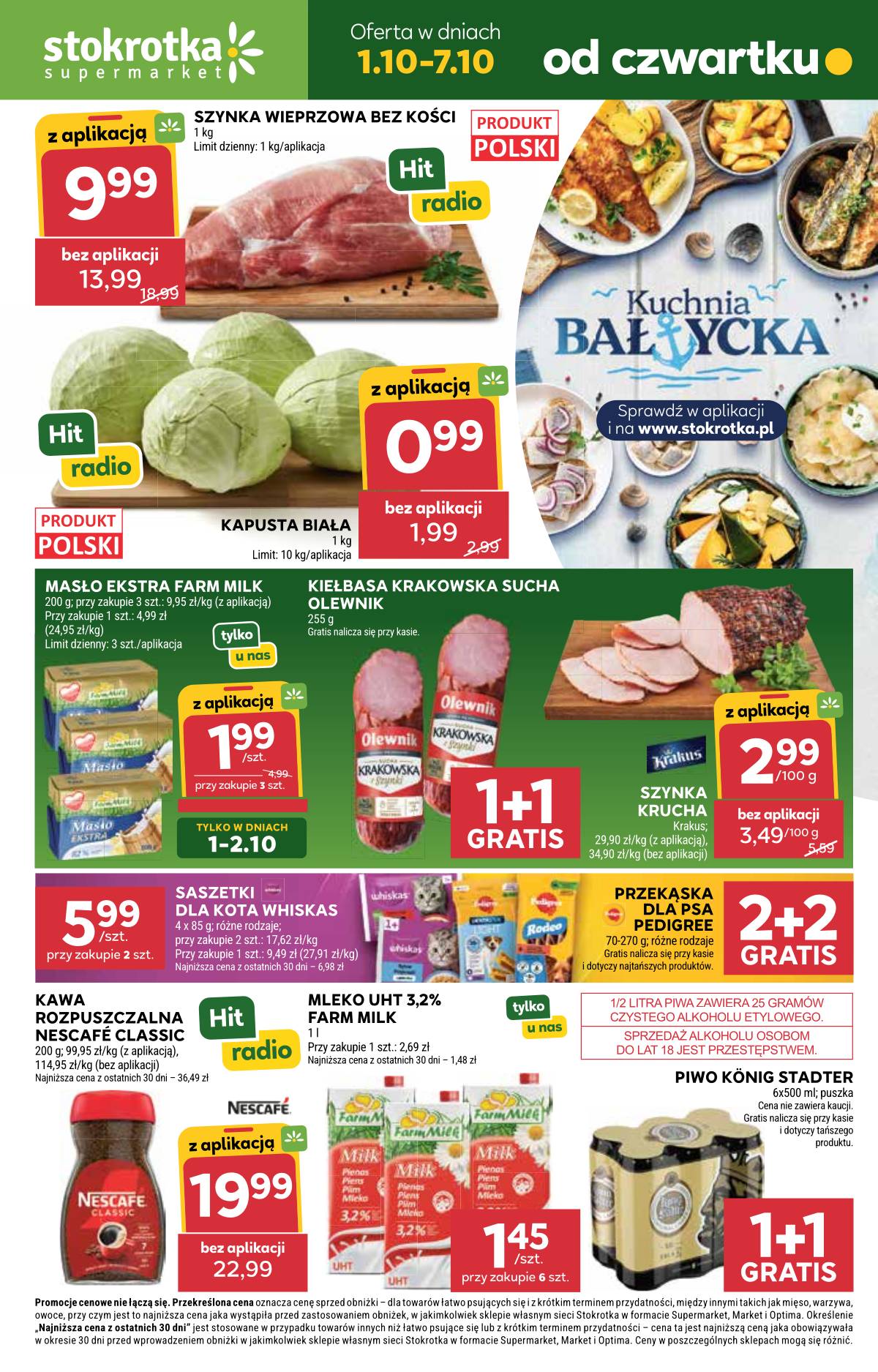 Stokrotka - Stokrotka "Supermarket" parduotuvių akcijų leidinys 1 puslapis