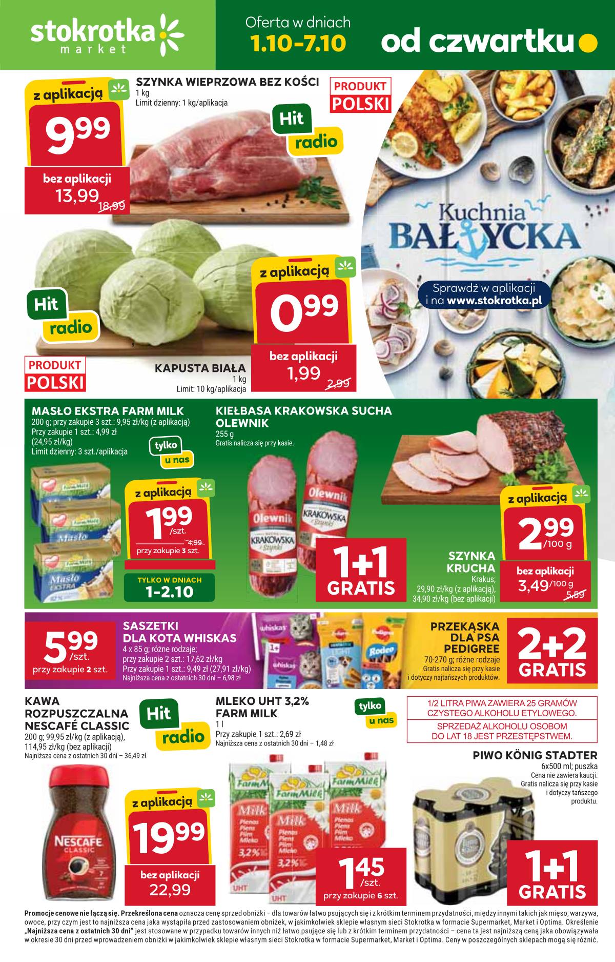 Stokrotka - Stokrotka "Market" parduotuvių akcijų leidinys 1 puslapis