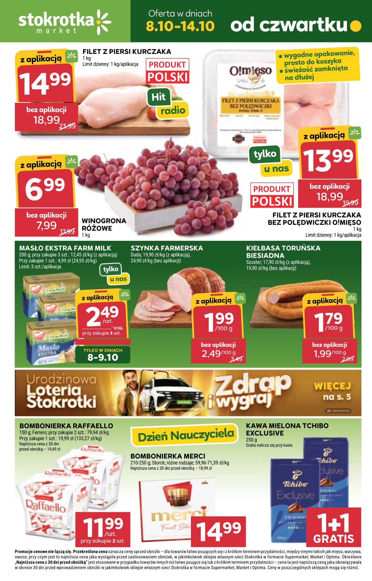 Stokrotka - Stokrotka "Market" parduotuvių akcijų leidinys 1 puslapis
