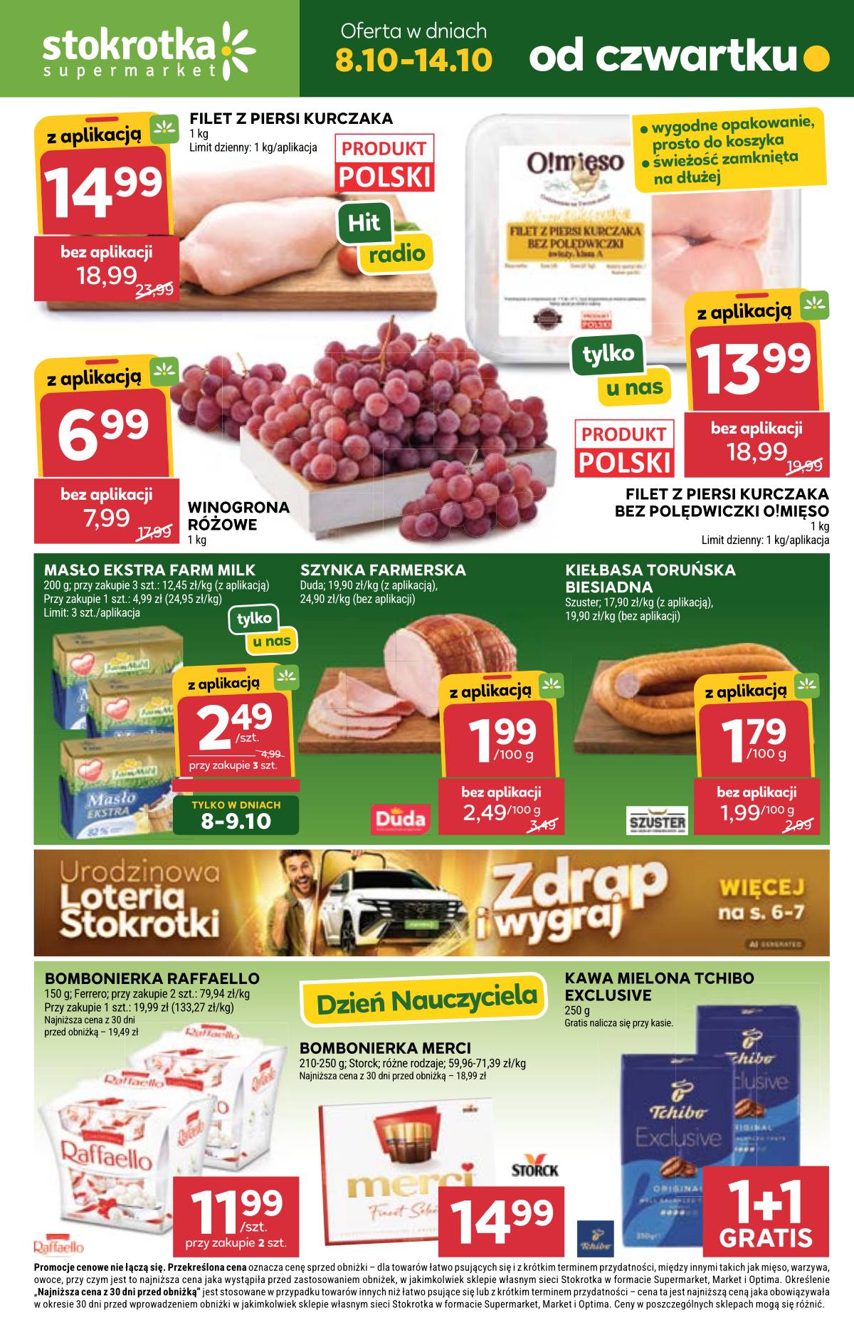 Stokrotka - Stokrotka "Supermarket" parduotuvių akcijų leidinys 1 puslapis