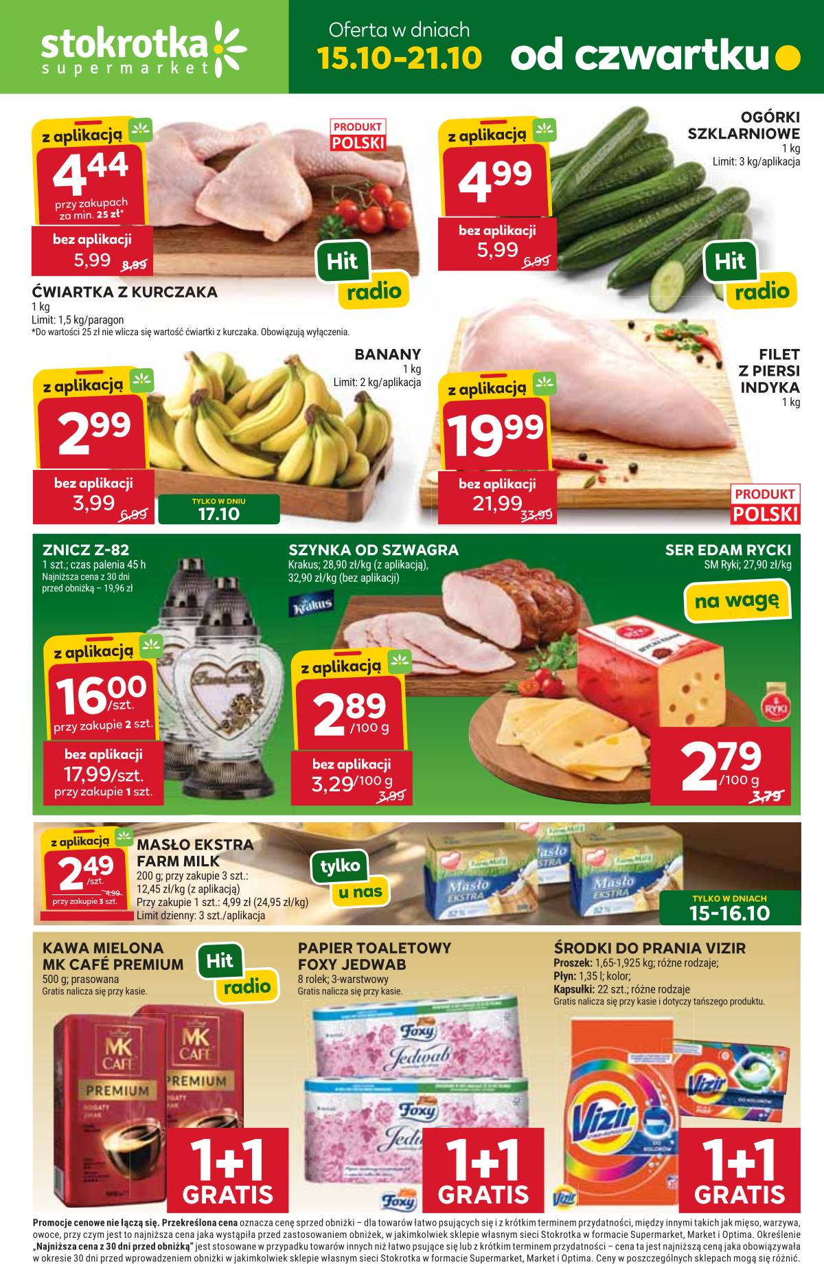 Stokrotka - Stokrotka "Supermarket" parduotuvių akcijų leidinys 1 puslapis