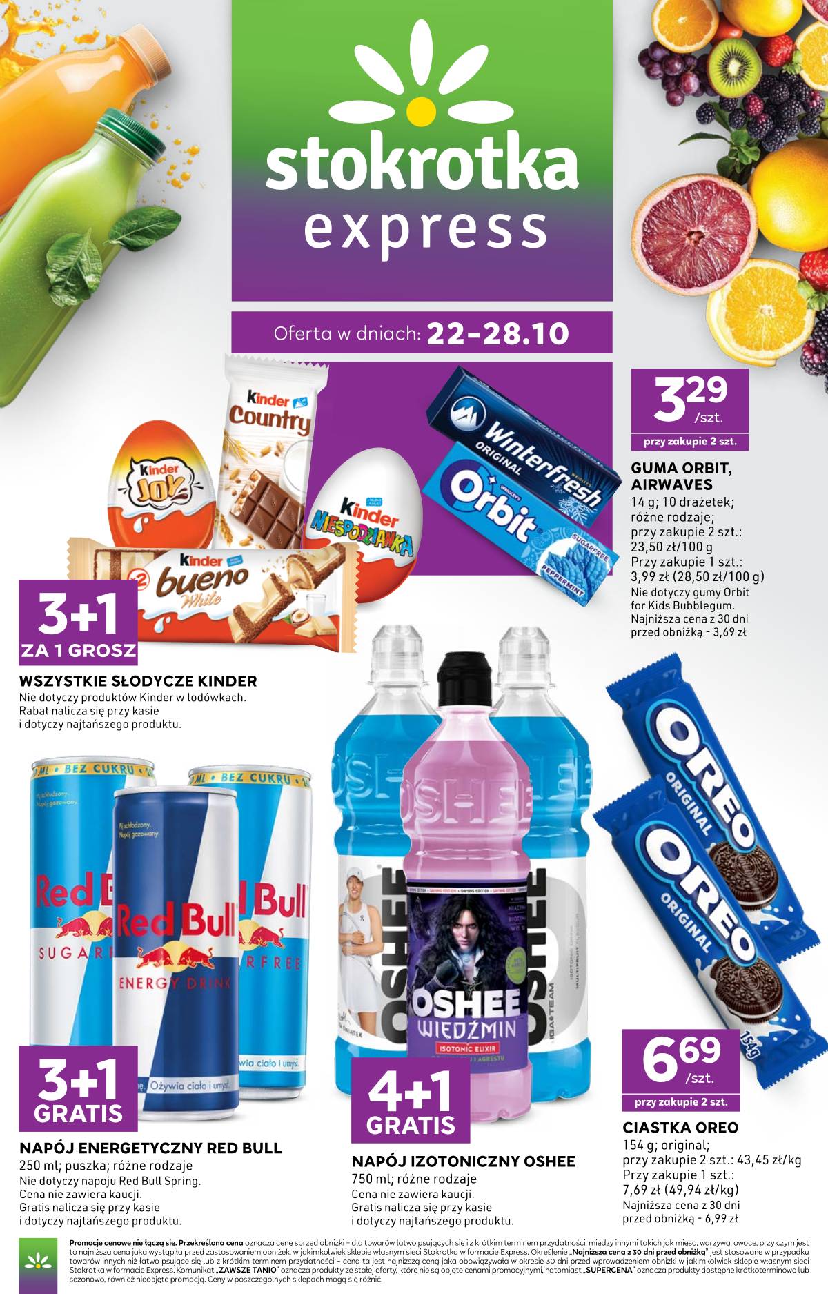 Stokrotka - Stokrotka "Express" parduotuvių akcijų leidinys 1 puslapis