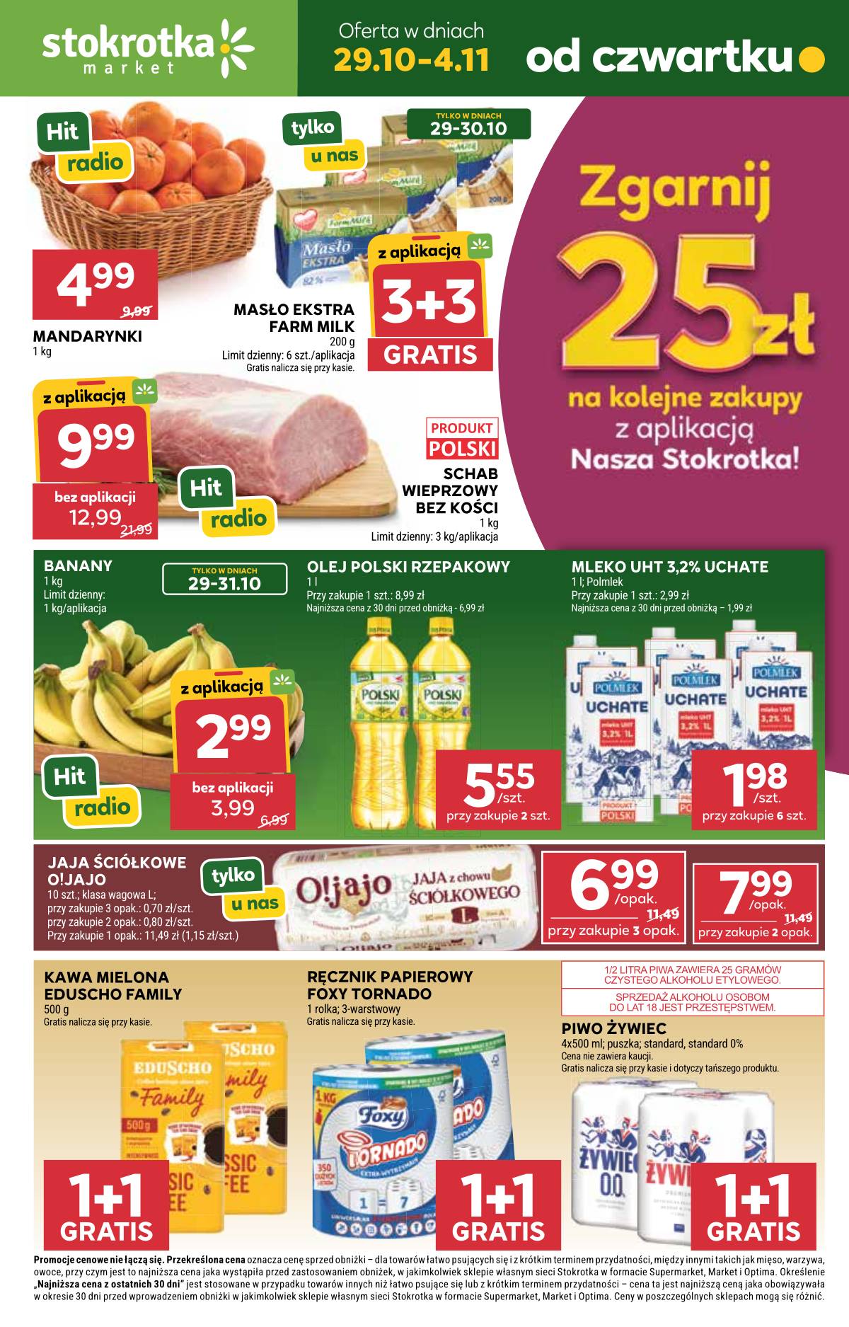 Stokrotka - Stokrotka "Market" parduotuvių akcijų leidinys 1 puslapis