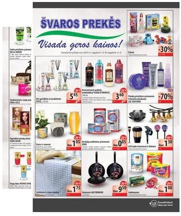 Švaros Prekės - Švaros prekės akcijų leidinys 2025-08-01 – 2025-08-31
