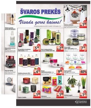 Švaros Prekės - Švaros prekės akcijų leidinys 2025-10-01 – 2025-10-31