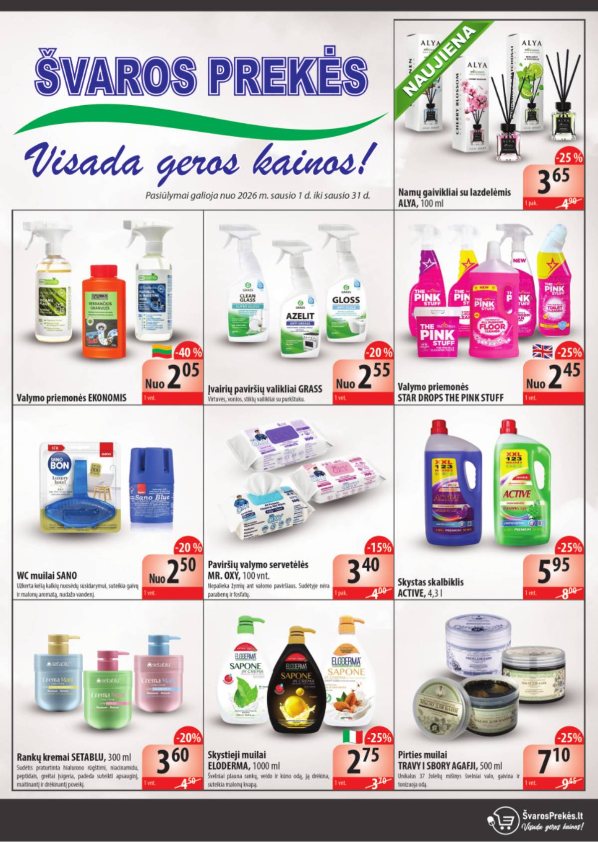 Švaros Prekės - Švaros prekės akcijų leidinys 1 puslapis