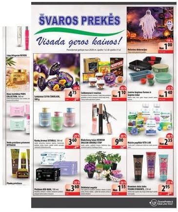 Švaros Prekės - Švaros prekės akcijų leidinys 2026-10-01 – 2026-10-31