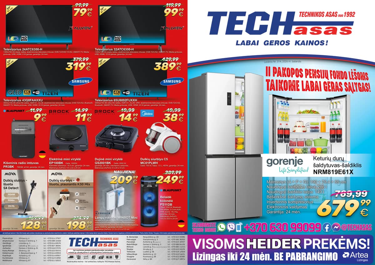 TECHasas - Techasas akcijų leidinys | 2026-04-13 - 2026-04-19 1 puslapis