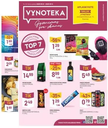 Vynoteka - Vynoteka Maisto akcijų leidinys | 2025-09-01 - 2025-09-14 2025-09-01 – 2025-09-14