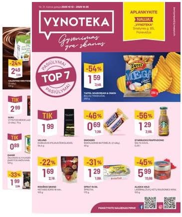 Vynoteka - Vynoteka Maisto akcijų leidinys | 2025-10-13 - 2025-10-26 2025-10-13 – 2025-10-26