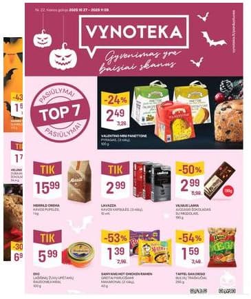 Vynoteka - Vynoteka Maisto akcijų leidinys | 2025-10-27 - 2025-11-09 2025-10-27 – 2025-11-09