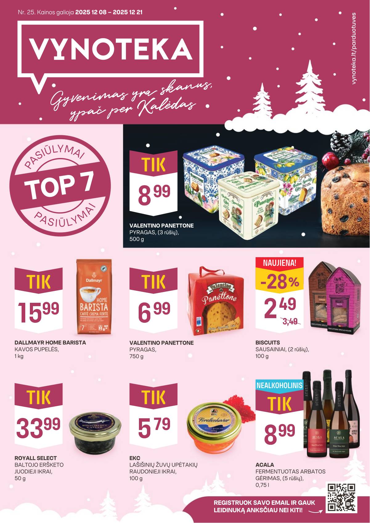 Vynoteka - Maisto leidinys 1 puslapis