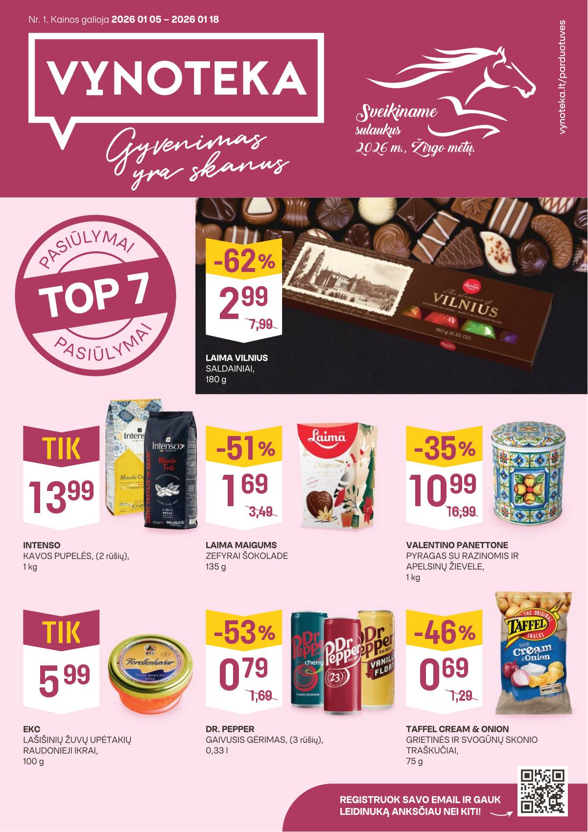 Vynoteka - Maisto leidinys 1 puslapis