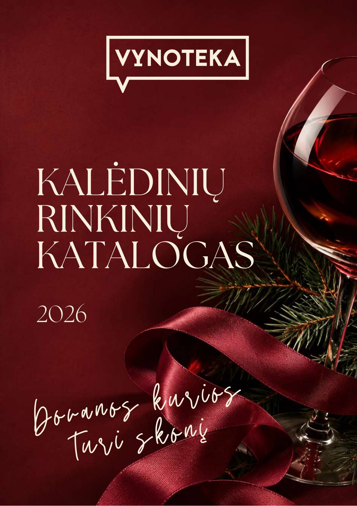 Vynoteka - Kalėdinių rinkinių katalogas 2026 1 puslapis