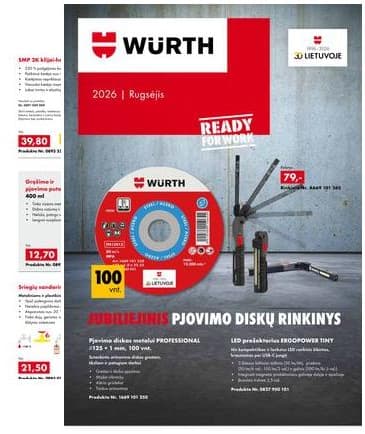 Würth - Würth akcijų leidinys 2026-09-01 – 2026-09-30