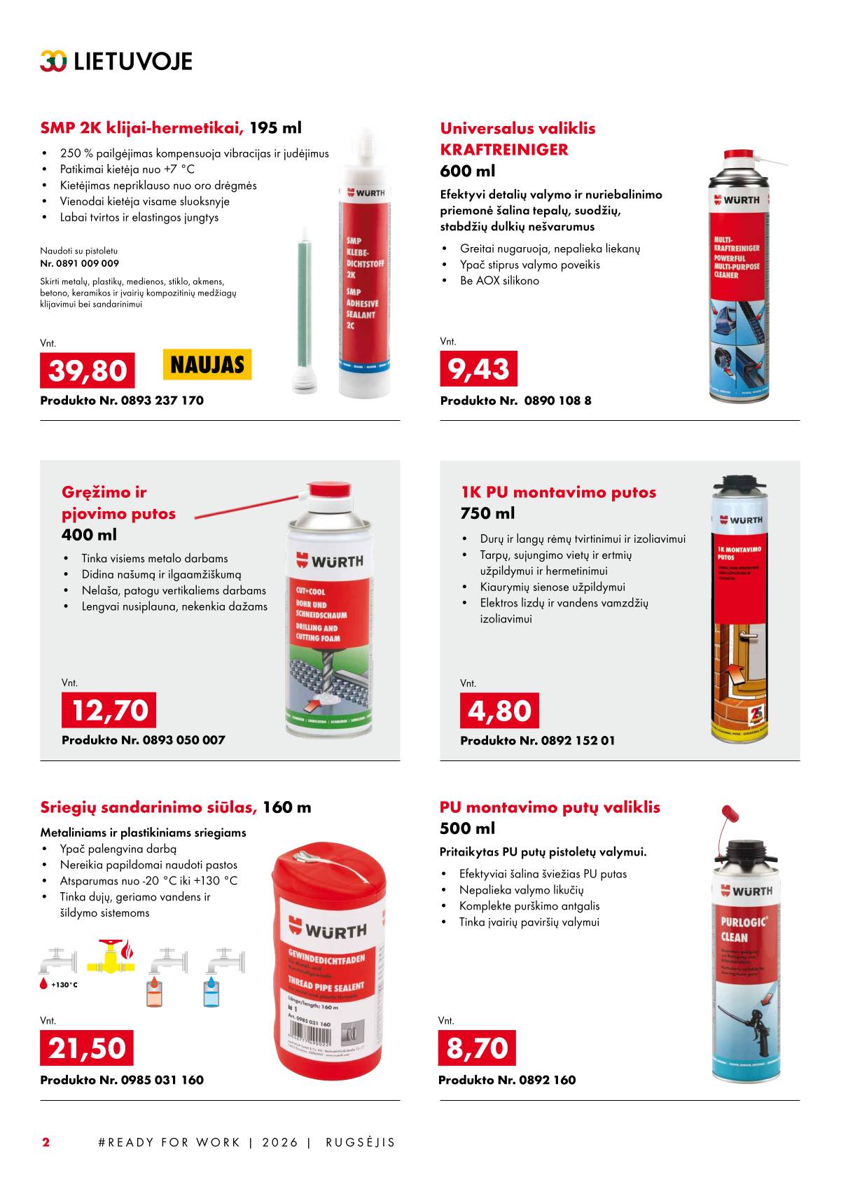 Würth - Würth akcijų leidinys 2 puslapis