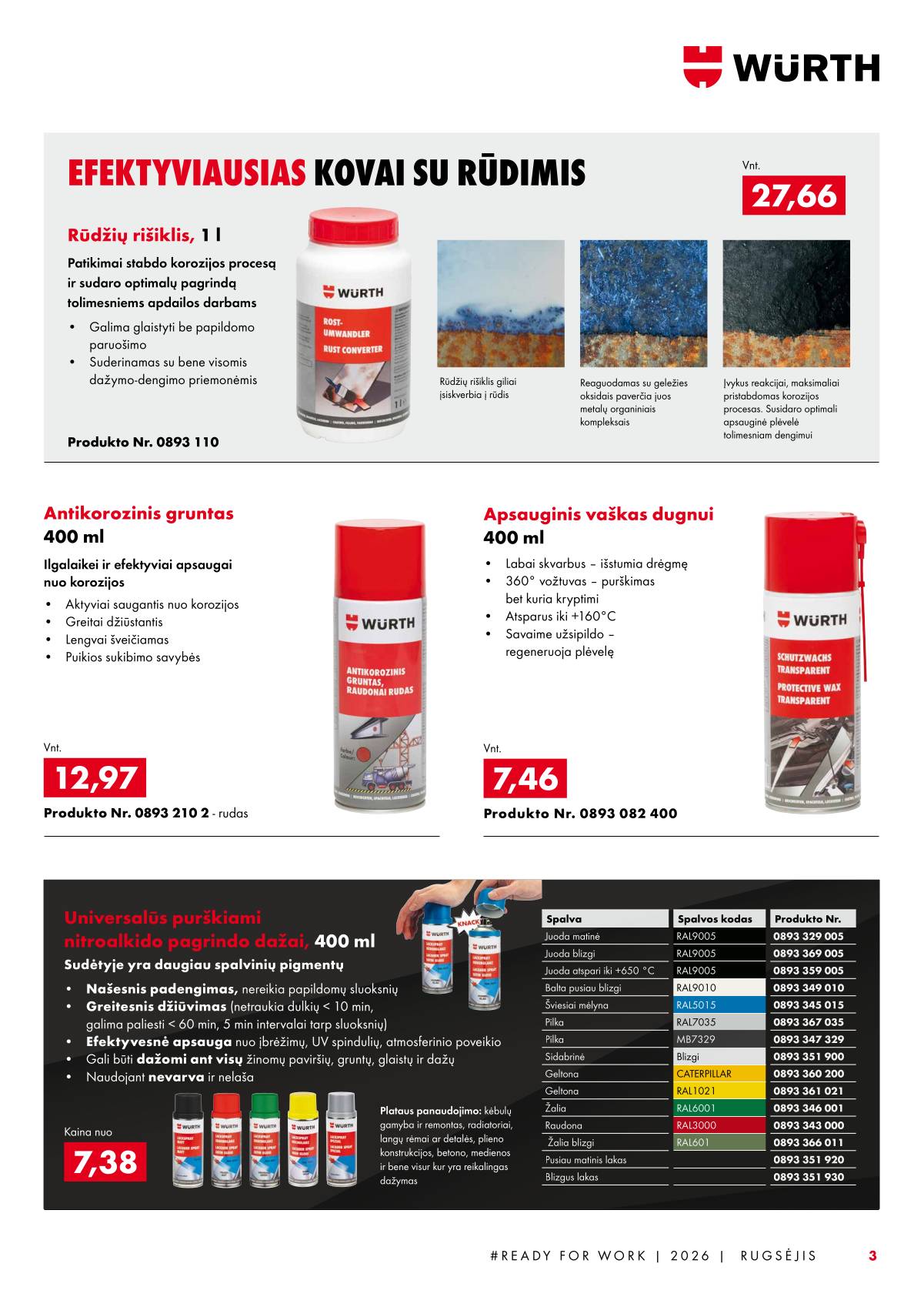 Würth - Würth akcijų leidinys 3 puslapis