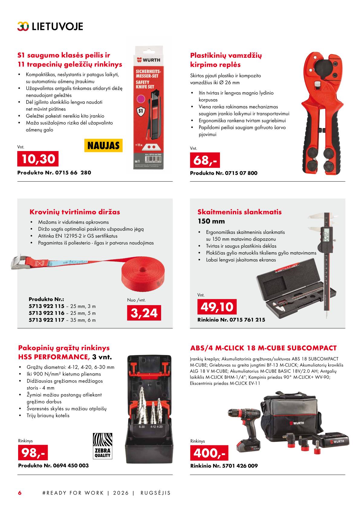 Würth - Würth akcijų leidinys 6 puslapis