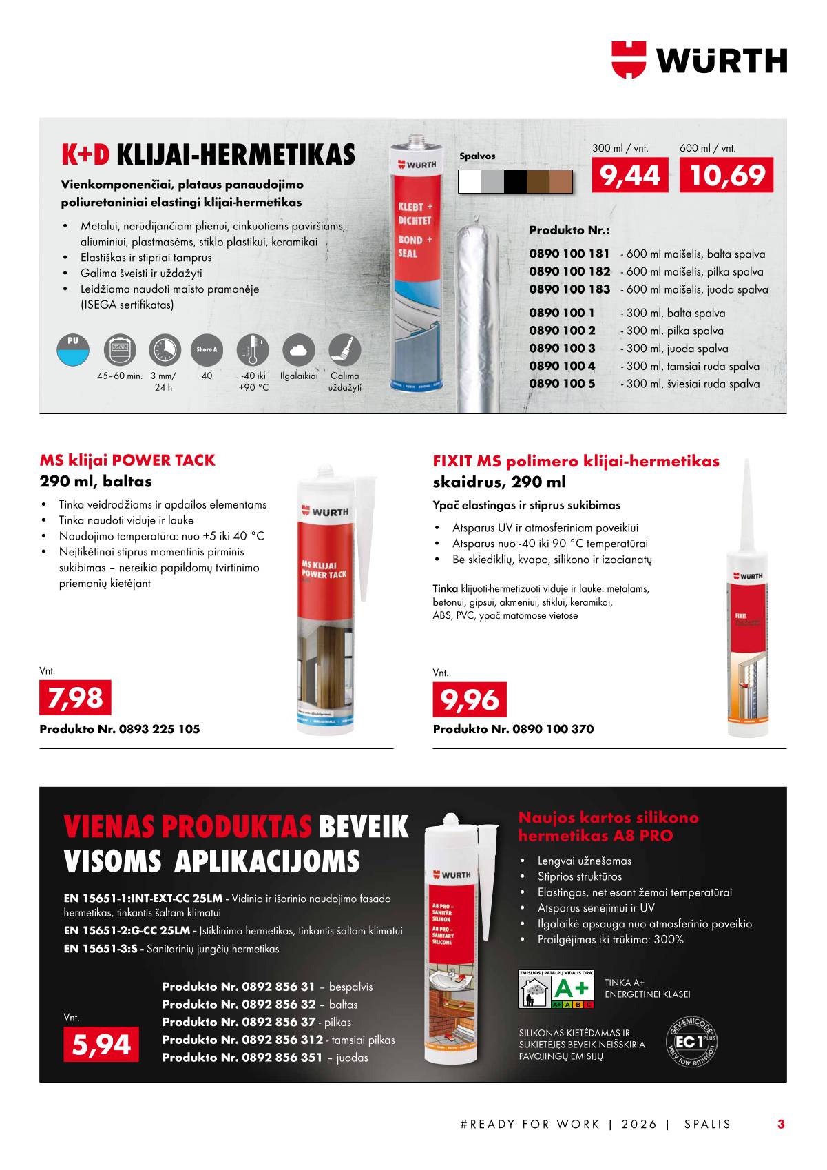 Würth - Würth akcijų leidinys 3 puslapis
