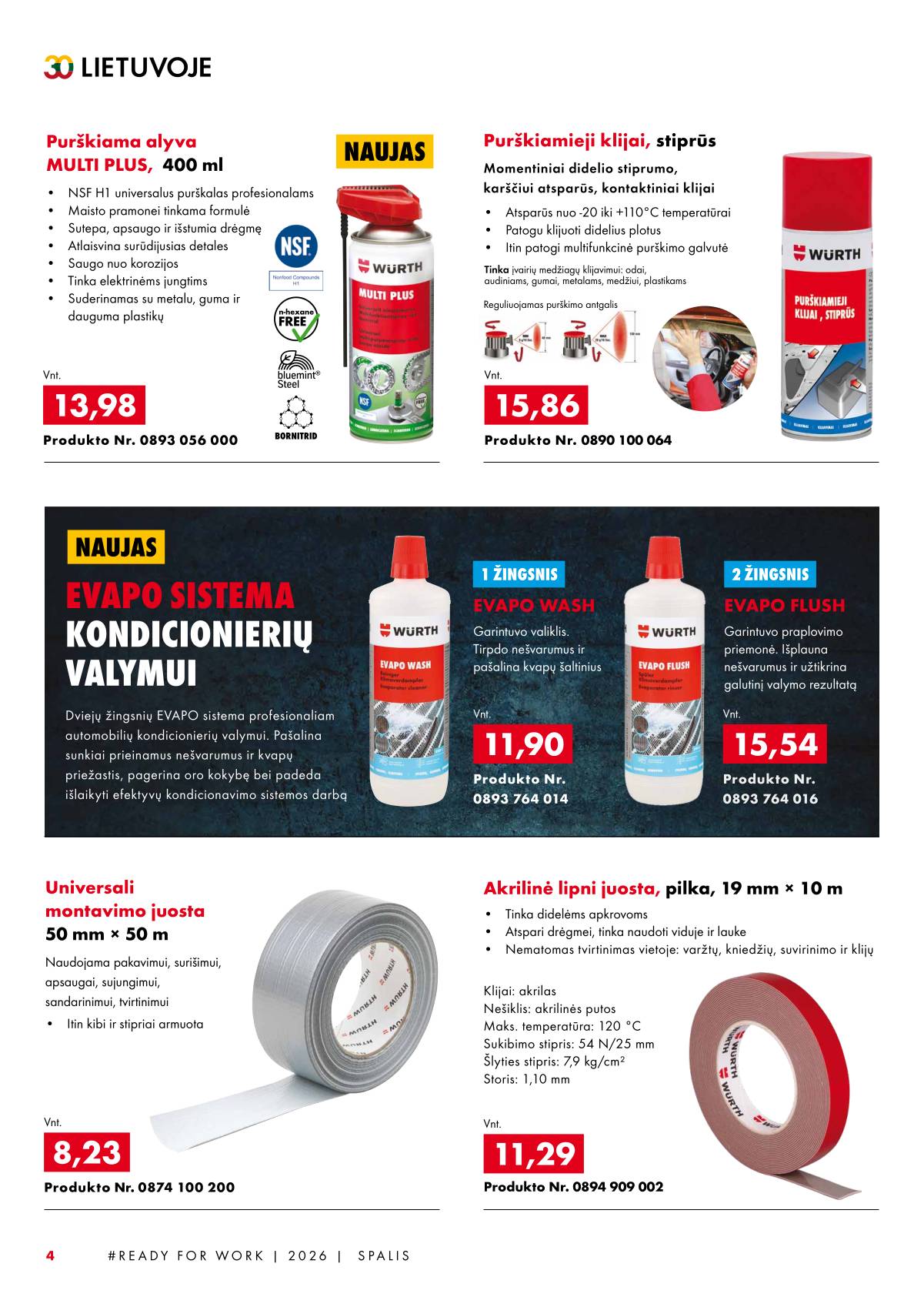 Würth - Würth akcijų leidinys 4 puslapis
