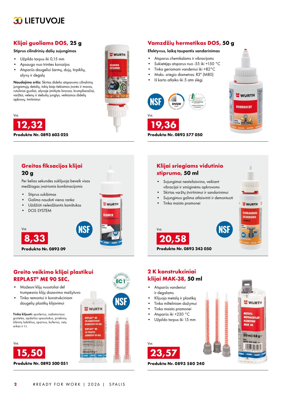 Würth - Würth akcijų leidinys 2 puslapis