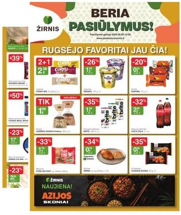 ŽIRNIS - ŽIRNIS akcijų leidinys 2026-08-09 – 2026-10-06